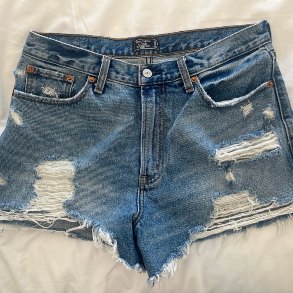 Abercrombie & Fitch High Rise Jean Shorts